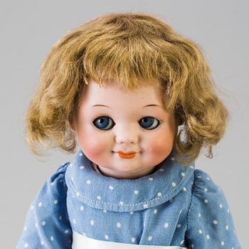 A bisque headed doll 323 by Armand Marseille, Germany, 1914-1925.