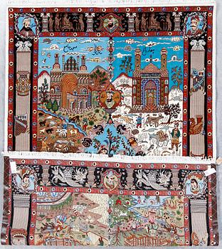 MATTA, Täbris, figural, ca 276x178 cm.