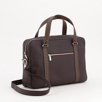 PINEL & PINEL, 2 brown calf leather bags.