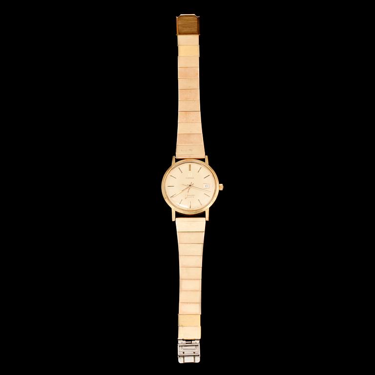 HERRARMBANDSUR, 18 k, Omega Seamaster Quartz.