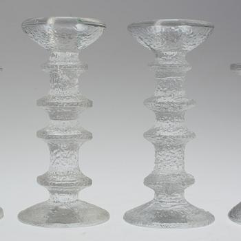 8 candlesticks, designed by Timo Sarpaneva, Ittala, "Festivo".