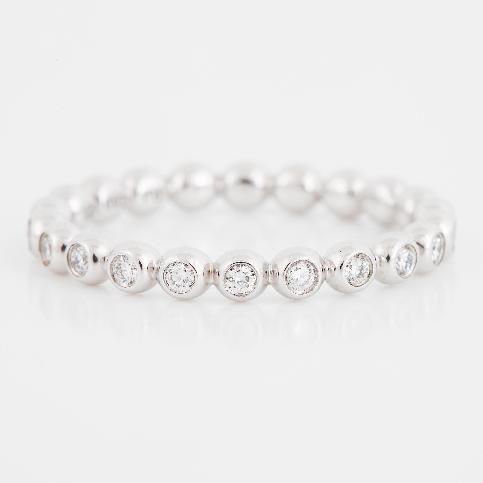 GEORG JENSEN, "Aurora", ring med briljantslipade diamanter.