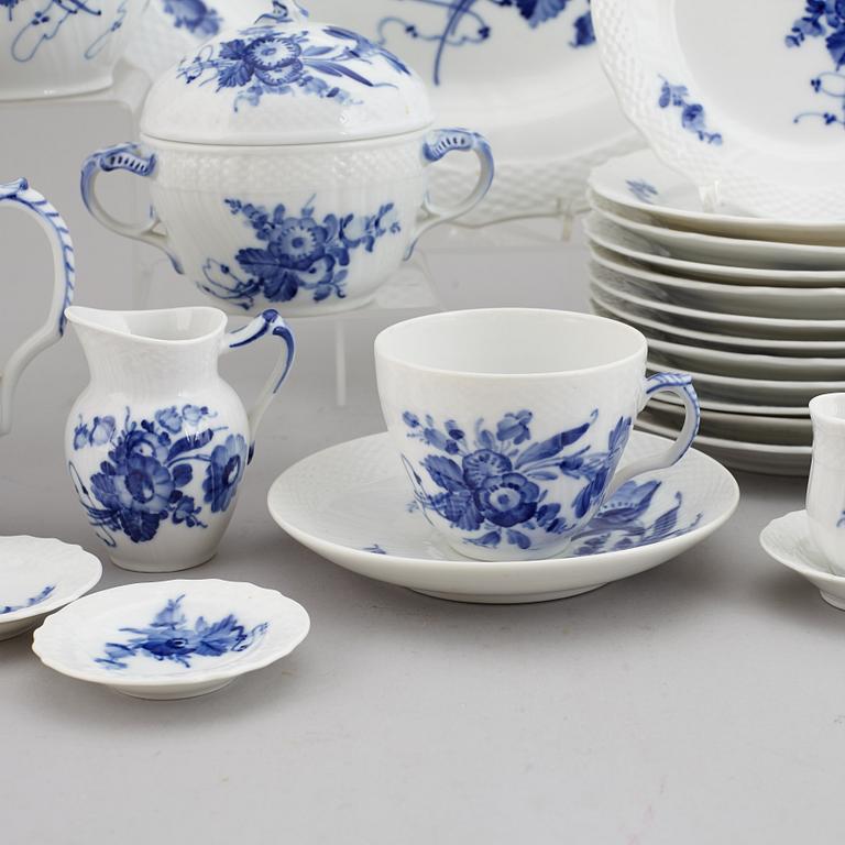 A 'Blå blomst' Royal Copenhagen coffe service, Denmark, 20th Century.