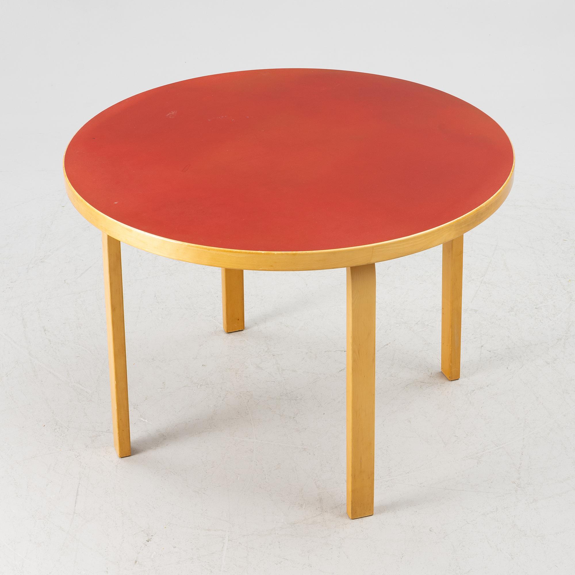 Alvar Aalto, table, 90A, Artek, Finland, contemporary production.