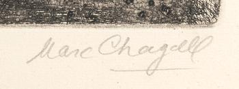 Marc Chagall, etsning signerad.