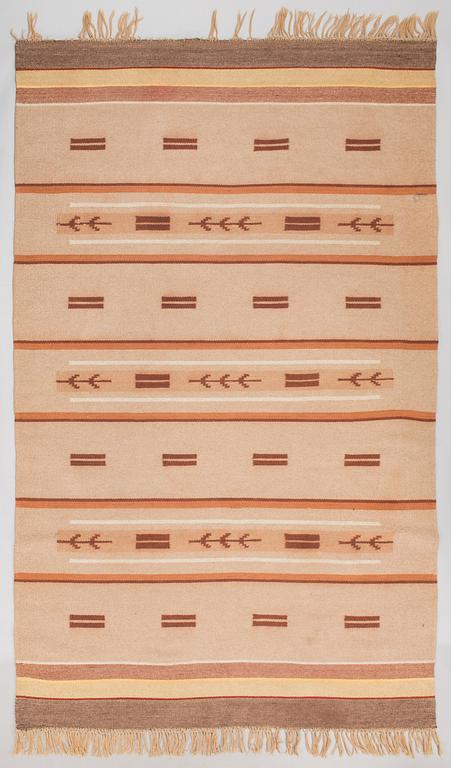 Hårgarnsmatta, 1930-tal. Ca 306x188 cm.