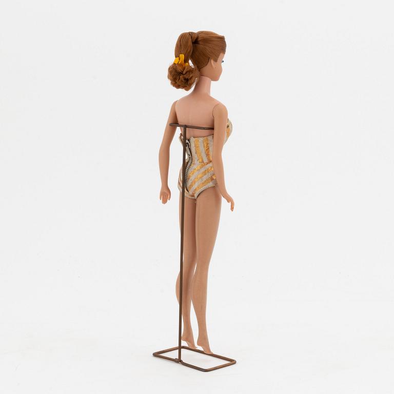 A 1960's 'Titian swirl ponytail' barbie with clothes and accessories, Mattel 1960's.