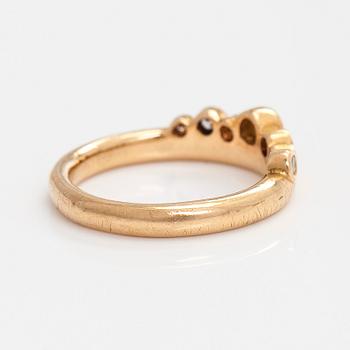Ring, 18K guld, briljantslipade diamanter, Kultasepät Andreasen,  2011 .