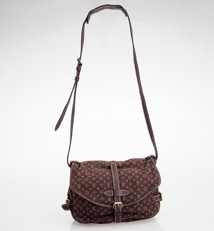 Louis Vuitton, A 'Fusain Monogram Idylle Saumur MM' bag.