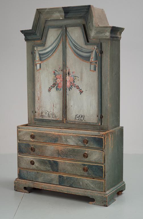 A Swedish cupboard dated 1829.