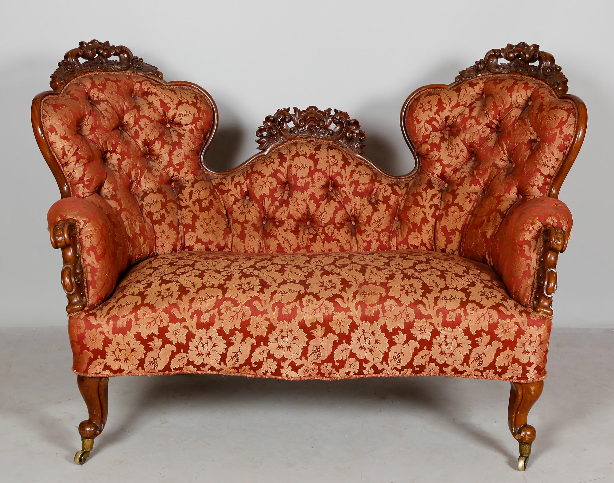 SOFFA, nyrokoko, sent 1800-tal.