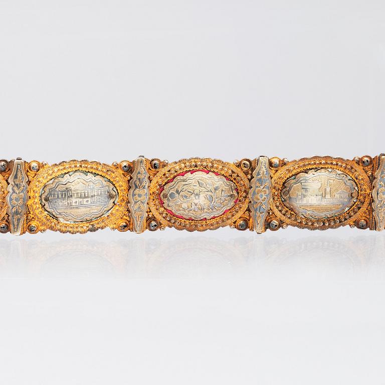 An Ottoman empire / Armenian bridal belt, around 1890-1910.