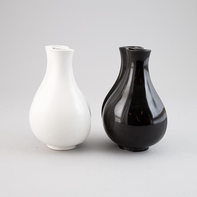 Wilhelm Kåge, two "Surrea" ceramic vases, Gustavsberg, possibly prototypes.