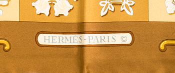 Hermès, a 'Carillons d'Hiver' silk scarf.