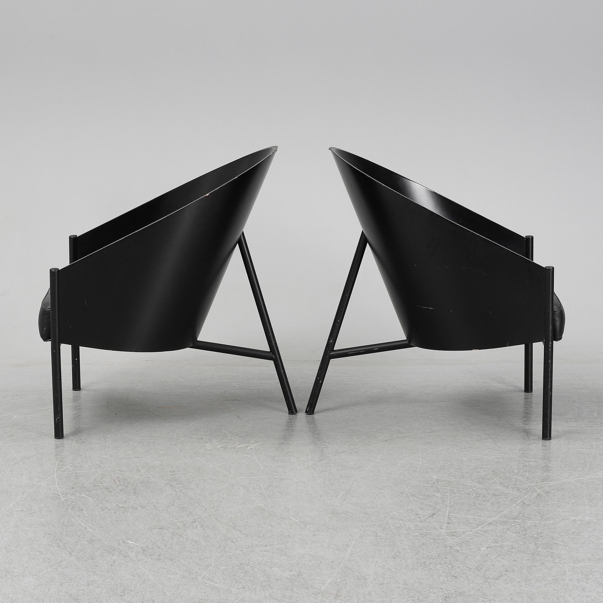 PHILIPPE STARCK, a pair of 'Costes' armchairs, Aleph, Driade, Italy.