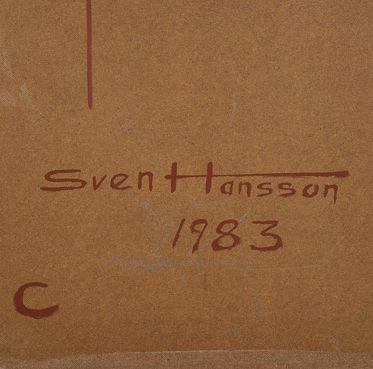 SVEN HANSSON, oil on panel, signed and dated 1983 à tergo.
