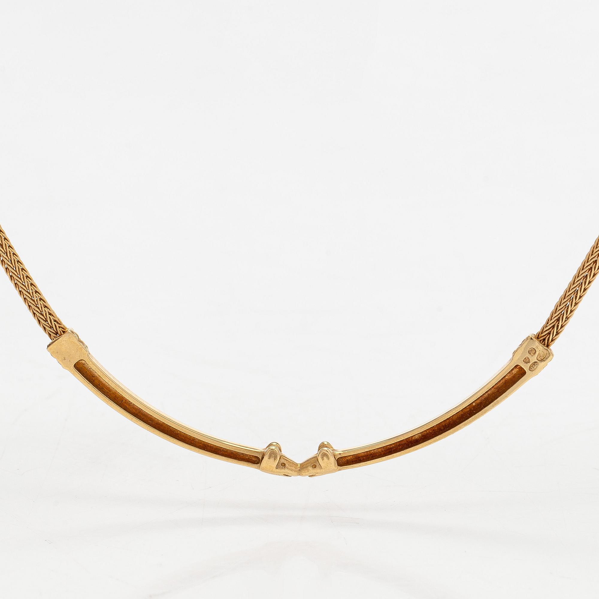 Kalevala Koru, necklace, "The Elk", 18K gold, 2002.