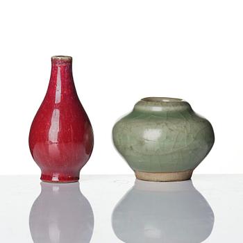 A group of monochrome miniatures, Qing dynasty, 18/19th century.