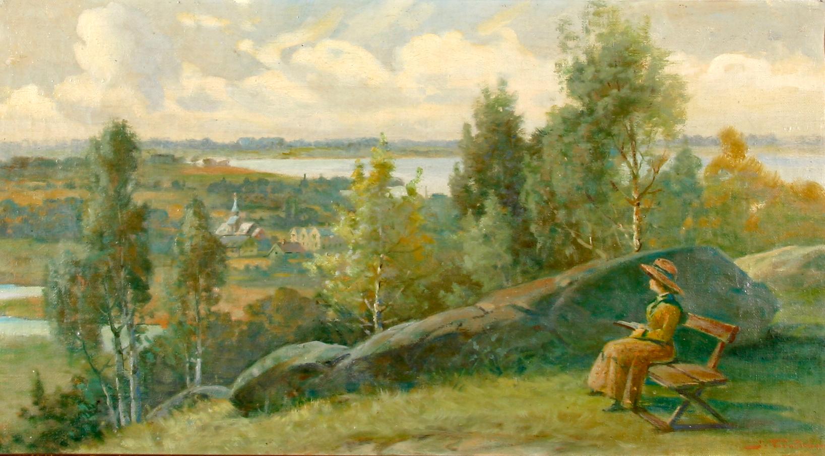 IDA TÖRNSTRÖM, olja på duk. Sign.