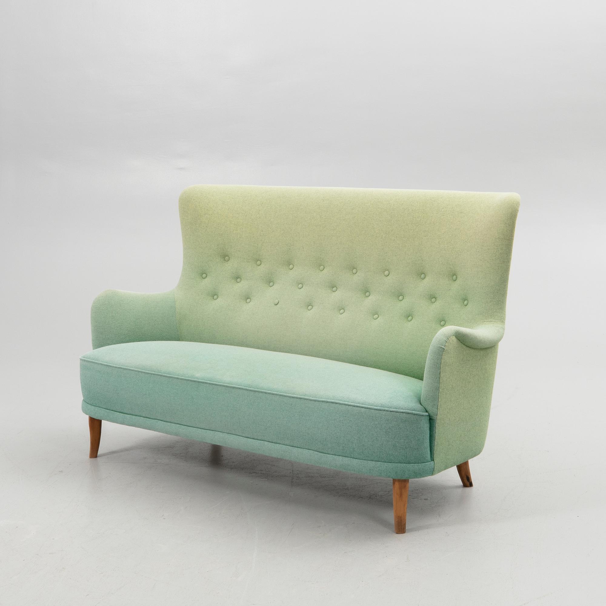 Carl Malmsten, sofa, "The Cartridge", second half of the 20th century.