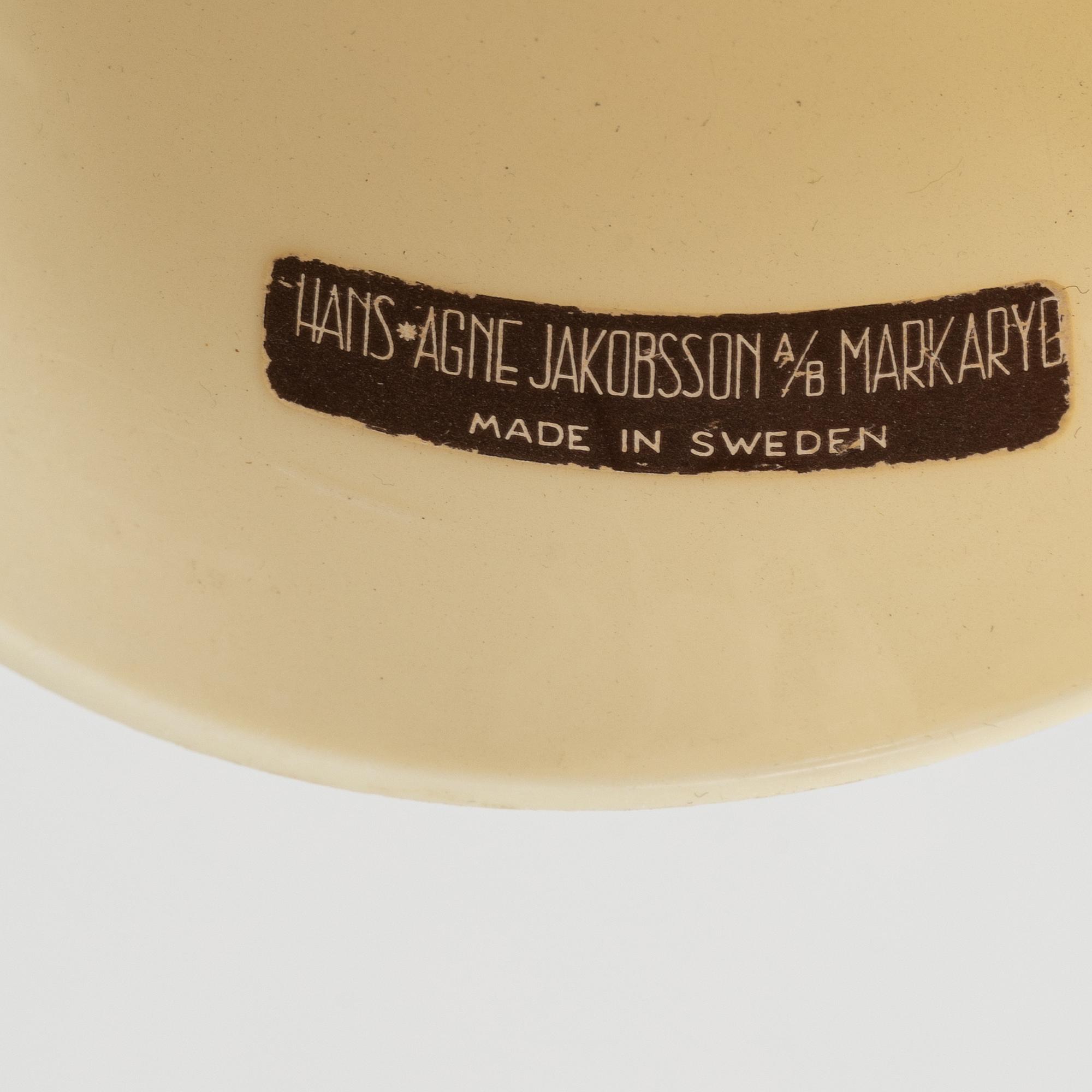 Hans-Agne Jakobsson, a ceiling lamp, Markaryd, Sweden, 1960's.