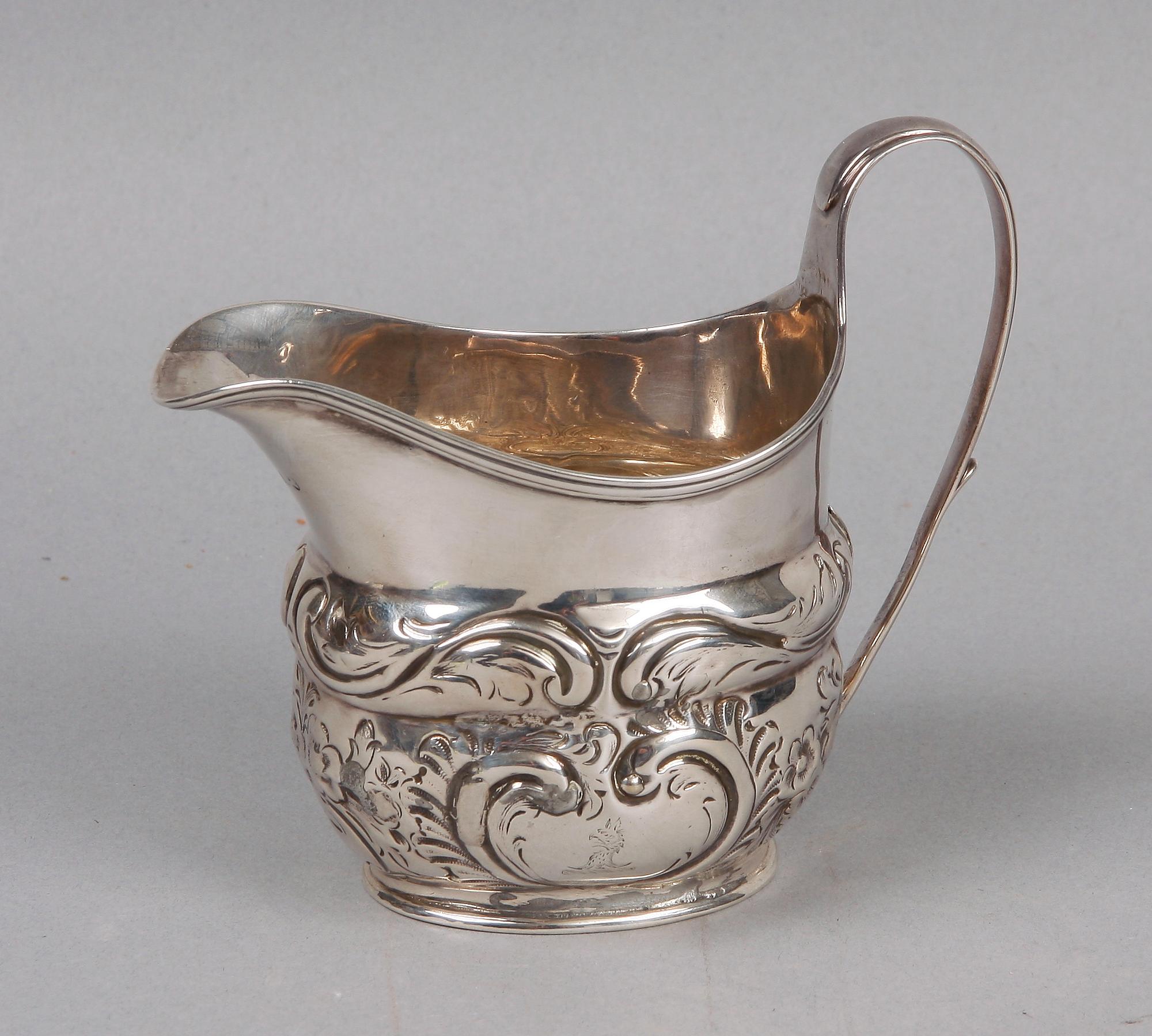 GRÄDDKANNA, silver, London 1803.