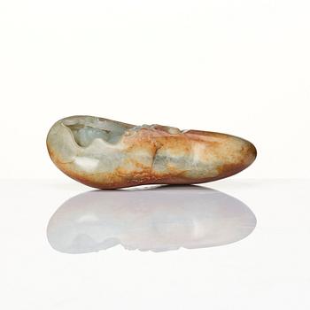 Skulptur, nefrit. Kina, 1900-tal.