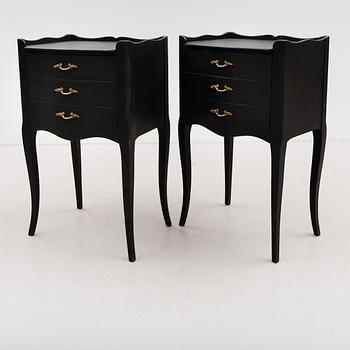 SÄNGBORD, 1 par, 1900-talets mitt.