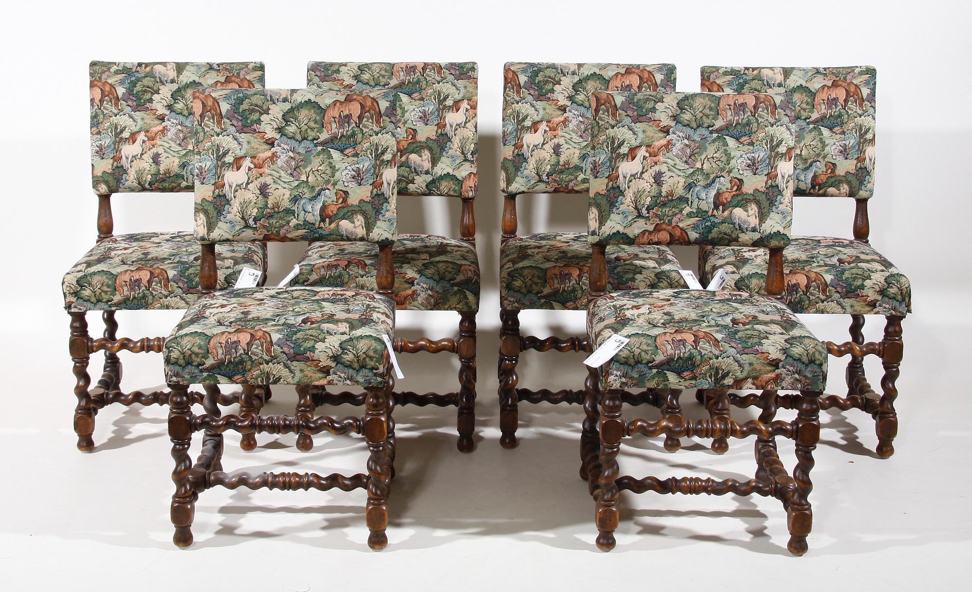 STOLAR, 6 st, barockstil. 1900-tal.