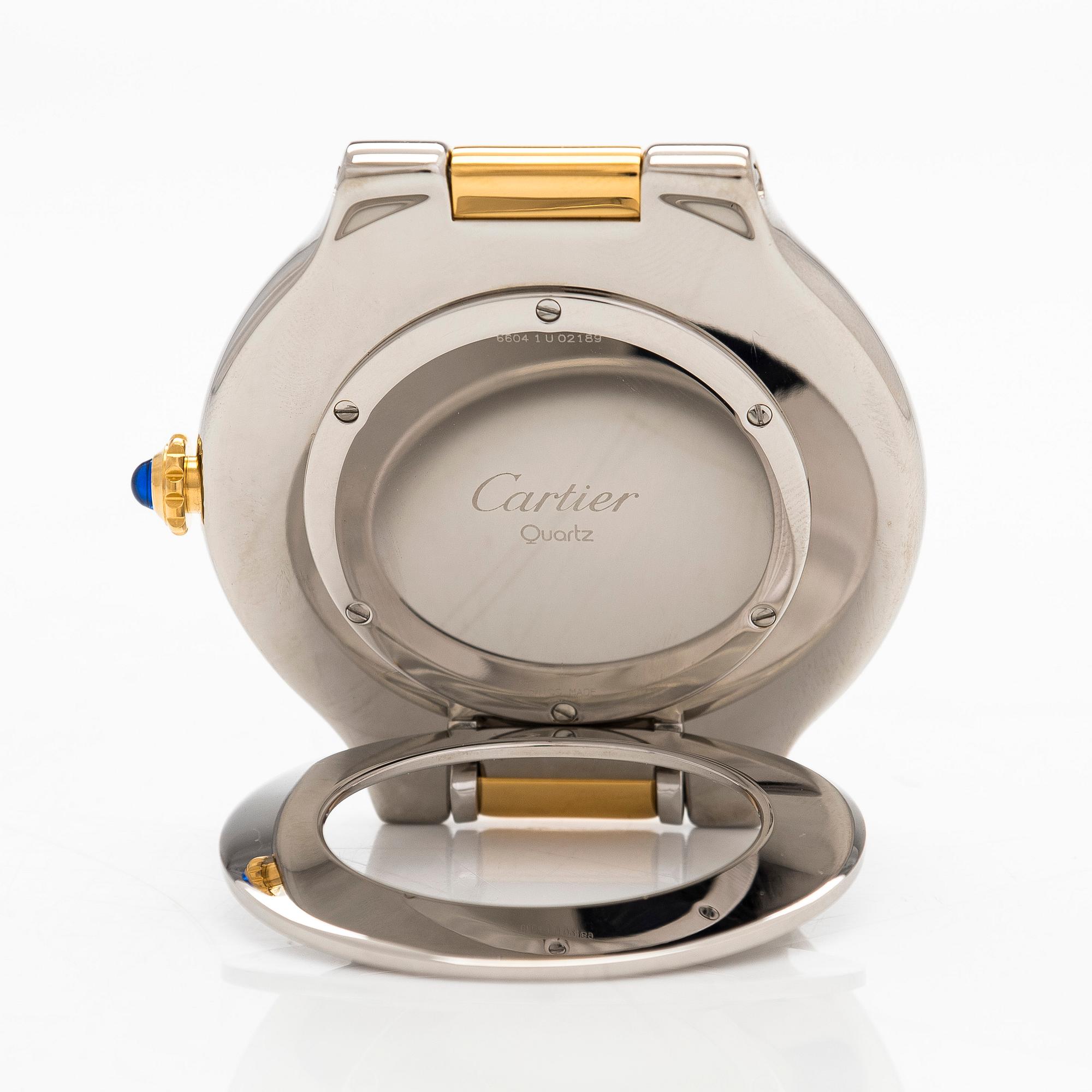 Cartier, Must 21, alarm clock, 56 mm.