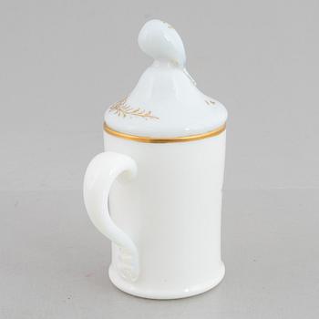 Stop med lock, flussglas. Möjligen Strömbäck, omkring år 1800.