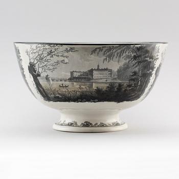 BÅLSKÅL, flintgods, Rörstrand, 1800-talets mitt.