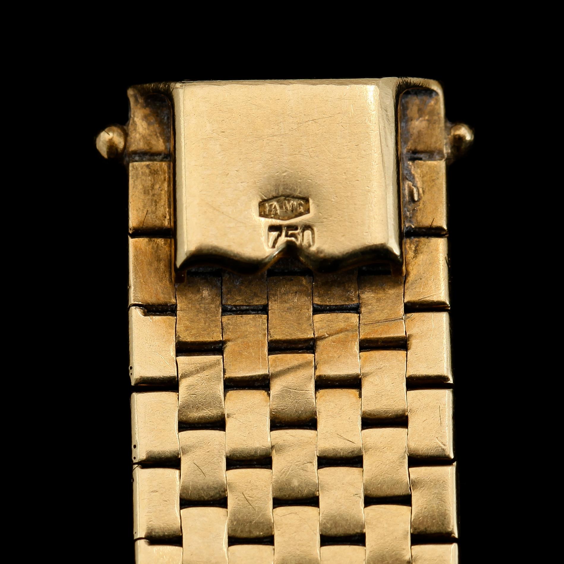 ARMBAND, 18K guld, fantasilänk. Vikt ca 39 gram.