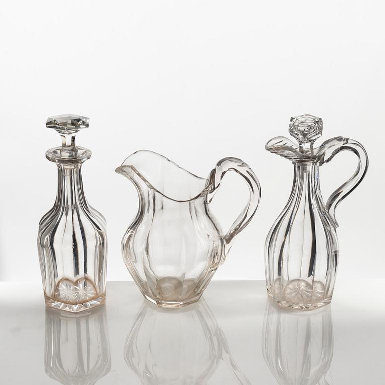 A Baccarat glass service, 147 pieces. France, early 20th Century.