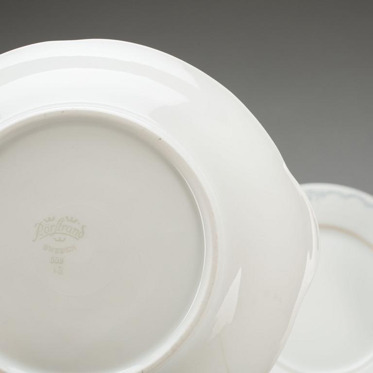 MATSERVIS, 50 delar, porslin, "Swedish Grace", Louise Adelborg, Rörstrand.