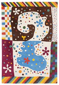 237. Josef Frank, MATTA, "Matta nr II", handtuftad, ca 248 x 172 cm, komponerad av Josef Frank för Svenskt Tenn omkring 1940.