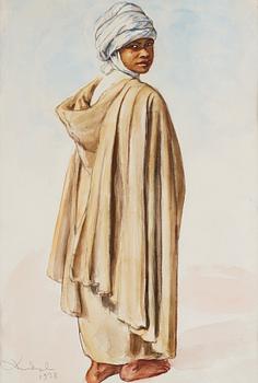 369. Nils von Dardel, Man med turban.