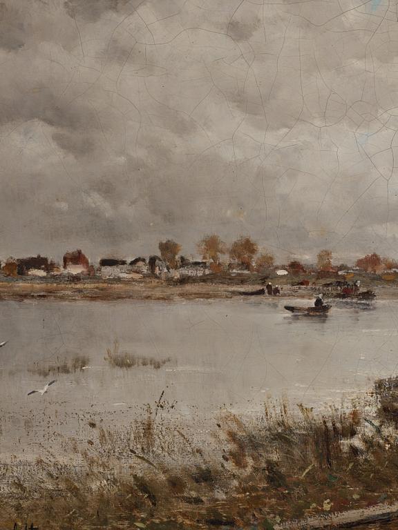 Wilhelm von Gegerfelt, River landscape.