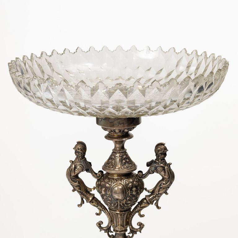 Presentation bowl, silver and glass, Carl Ohlsson, Karlskrona (1908–1926 (1931)).