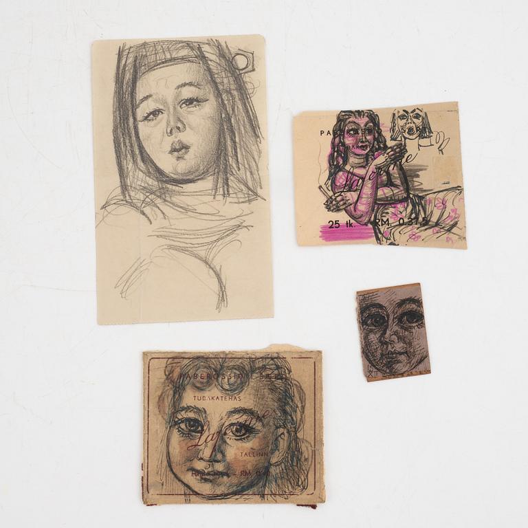 Eduard Wiiralt, four drawings.