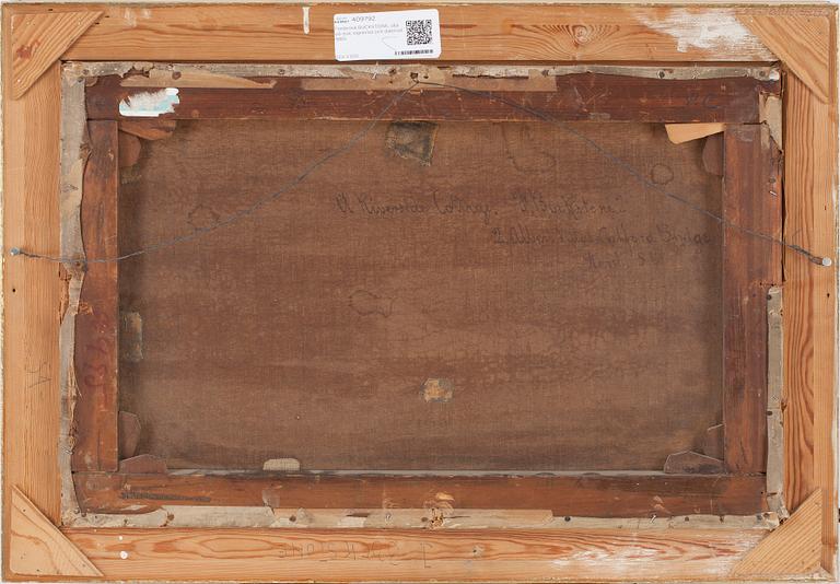 FREDERICK BUCKSTONE, olja på duk, signerad och daterad 1883.