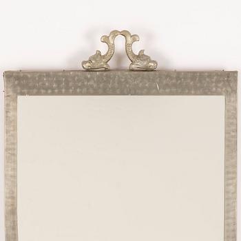A pewter mirror, Swedish Grace, 1920s/30s.