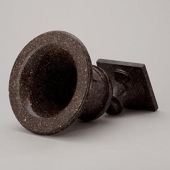A Swedish Empire 19th century porphyry urn.