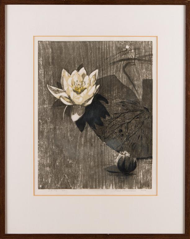 ONNI MANSNERUS, puupiirros, signeerattu ja päivätty 1958.