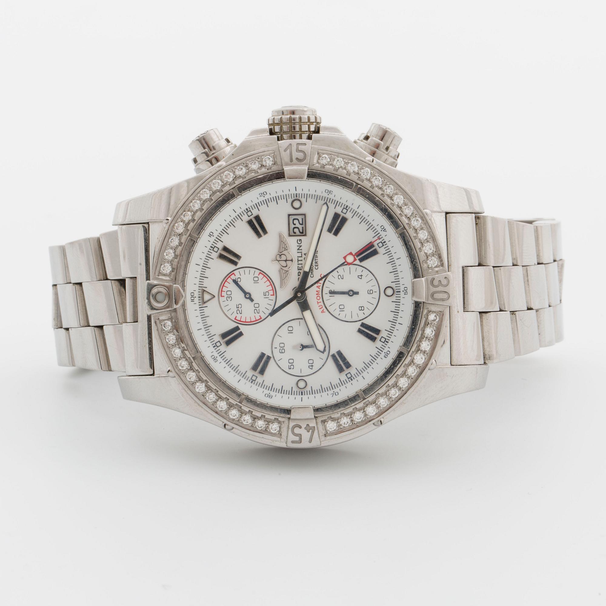 BREITLING, Super Avenger Chronograph, wristwatch, 49 mm,
