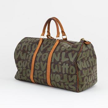 Louis Vuitton x Stephen Sprouse, "Keepall 50, Graffiti Collection", Limited Edition 2001.