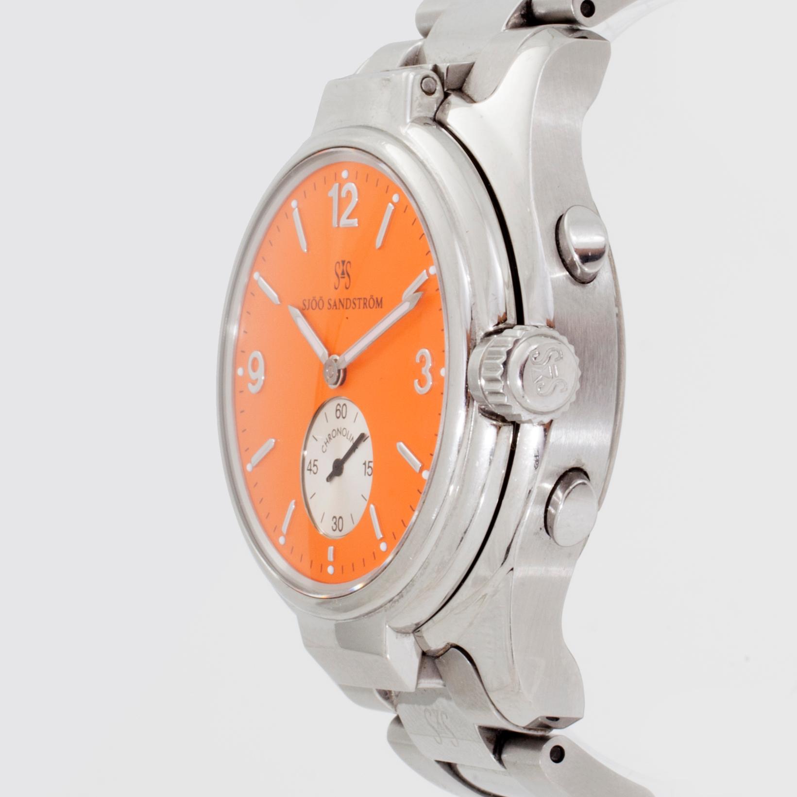 SJÖÖ SANDSTRÖM, Chronolink, Worldtimer UTC, "Racing", armbandsur, 40 mm,