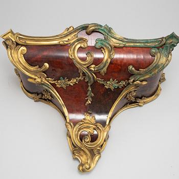 A French Louis XV-style bracket clock, second half of the 19th Century.