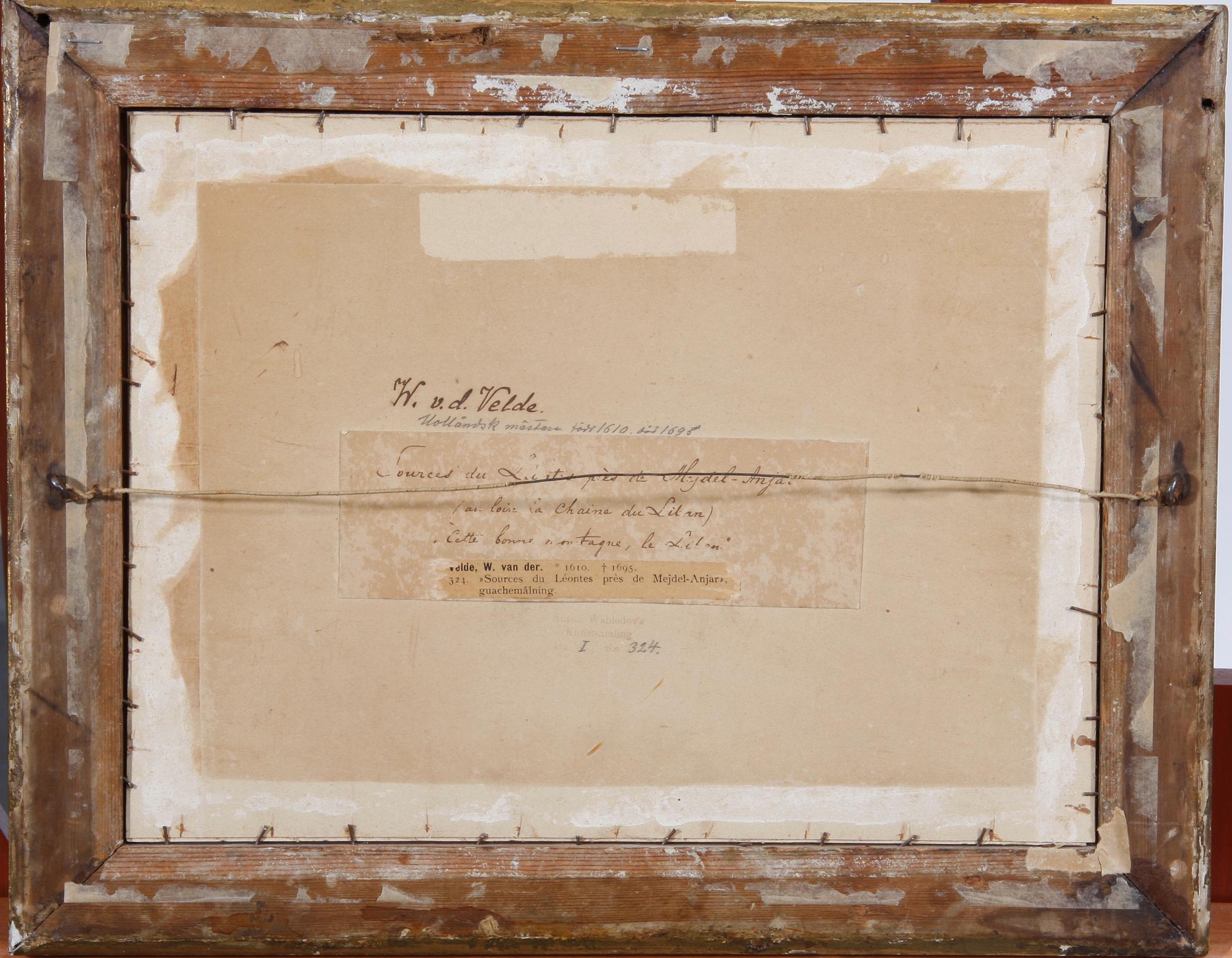 OKÄND KONSTNÄR. Gouache, 1800-tal. Sign.
