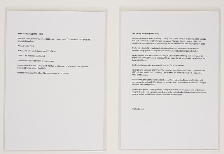 Jan Düsing, "Anders Gärderud OS i Montreal 1976".